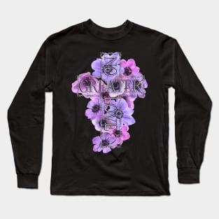 No Greater Love Than Jesus Cross With Flowers Long Sleeve T-Shirt